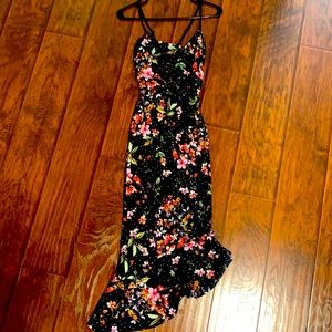 ASOS midi peplum scuba dress